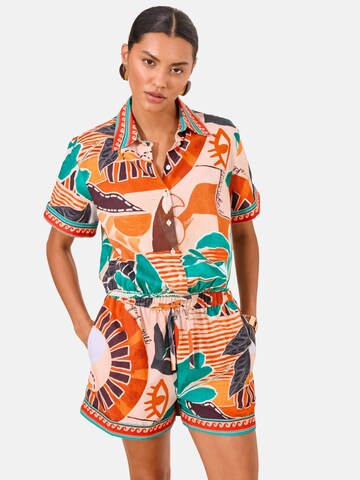 Lipsy Loose fit Pants in Orange: front
