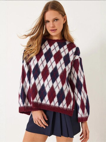 Bianco Lucci - Pullover em mistura de cores: frente