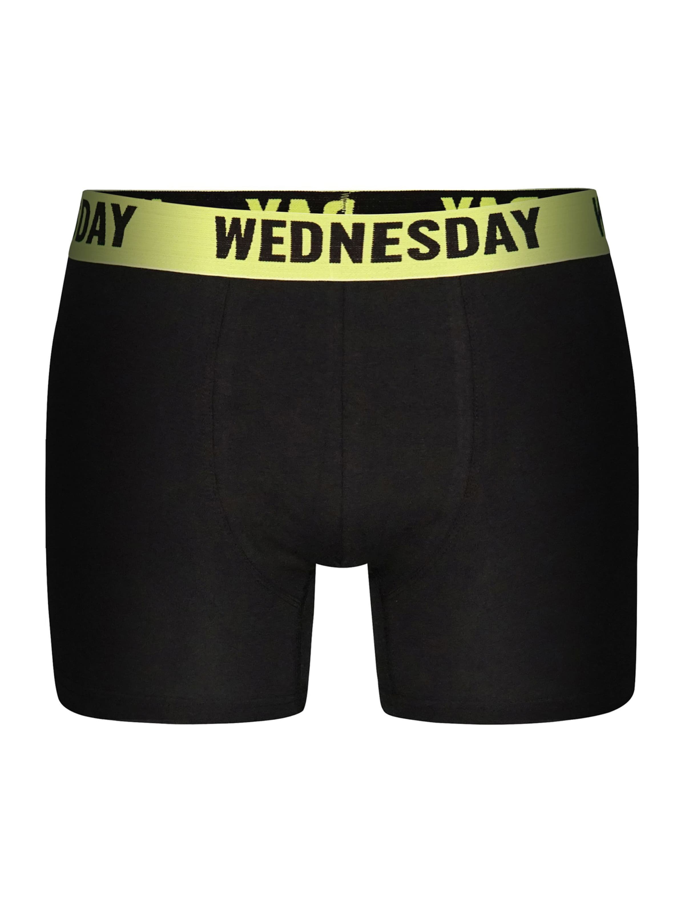 Boxer 'Monday Sunday' di Happy Shorts in nero