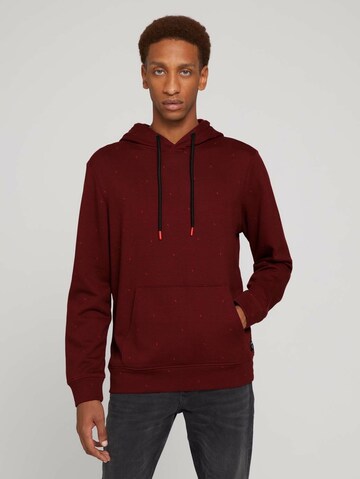 TOM TAILOR DENIM Sweatshirt in Rot: predná strana