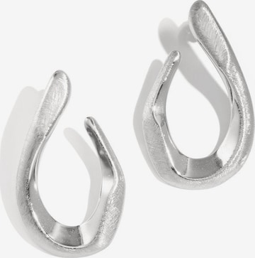 Boucles d'oreilles 'MARCIA' Cala Rose en argent : devant