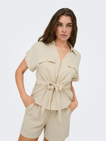 ONLY Top 'Mille' in Beige: voorkant