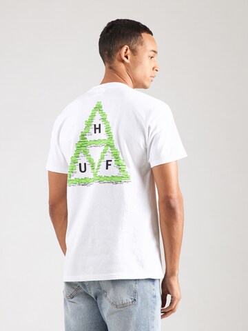 Maglietta 'Desktop' di HUF in bianco: frontale