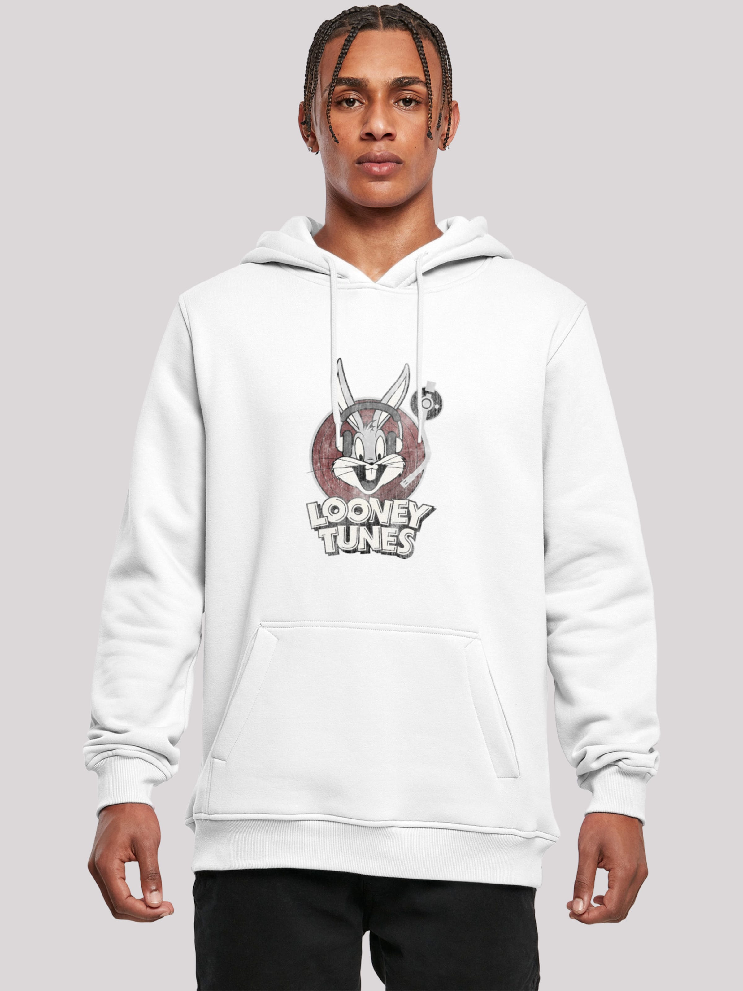 F4NT4STIC Sweatshirt Looney Tunes Bugs Bunny in White ABOUT YOU