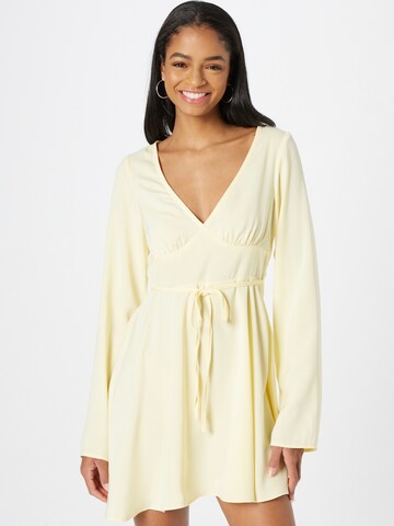 NA-KD Dress 'Ida Zeile' in Yellow: front