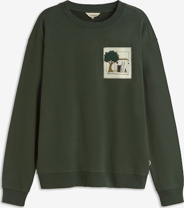 Felpa 'Leon' di Thinking MU in verde: frontale