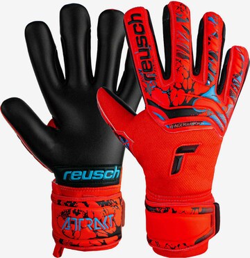 REUSCH Athletic Gloves 'Attrakt Grip Evolution' in Red: front