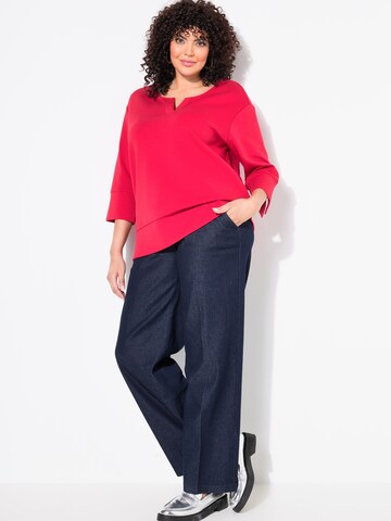 Ulla Popken Wide leg Jeans i blå