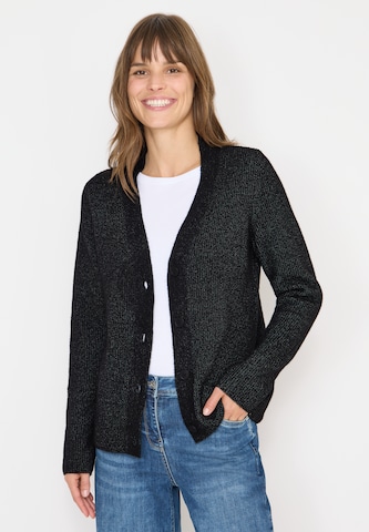CECIL Knit Cardigan in Black: front
