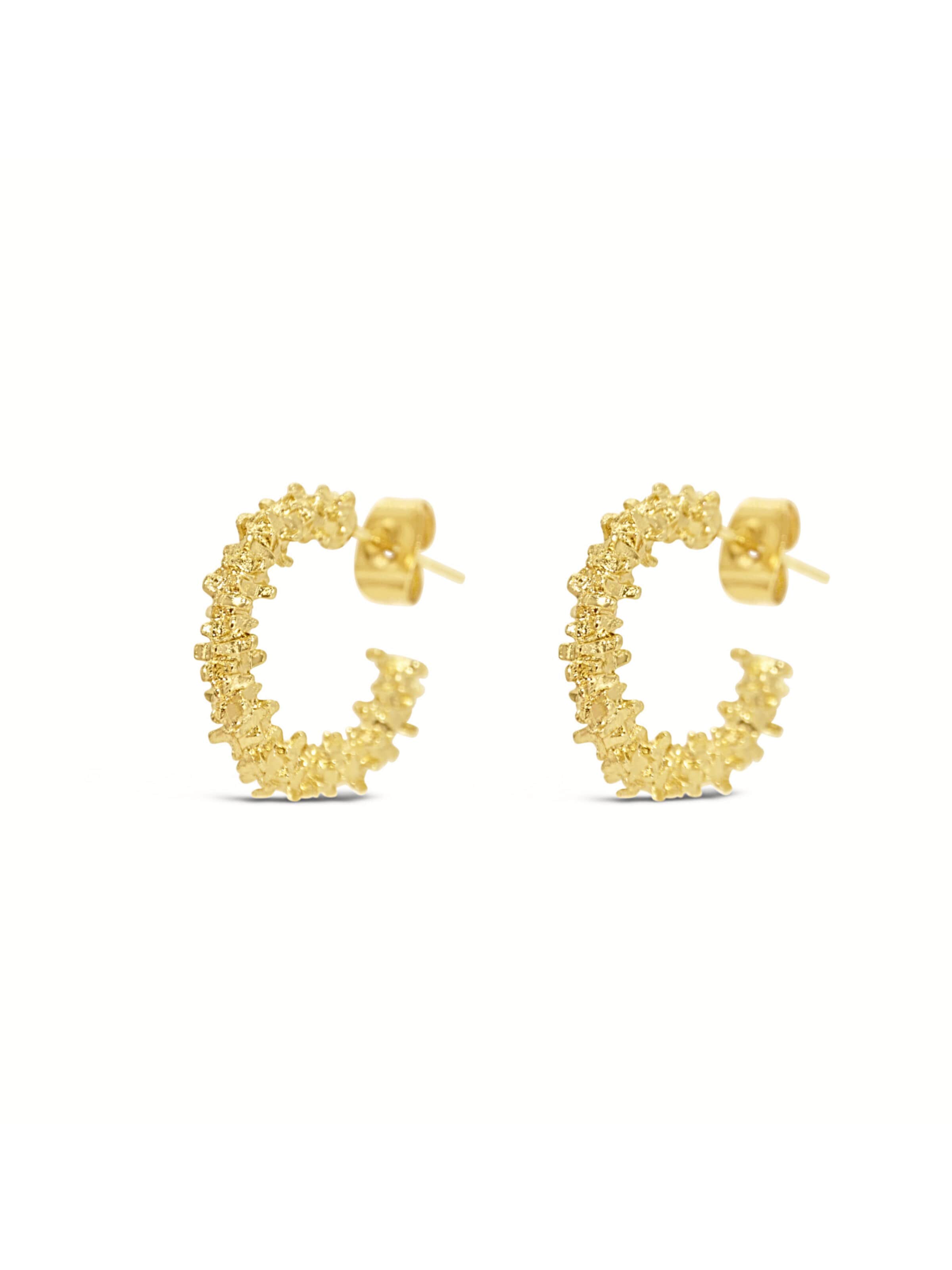 ARS-ARGENTI Ohrringe 'RICH B*TCH HOOPYS - gold'‌‌‌ in Gold