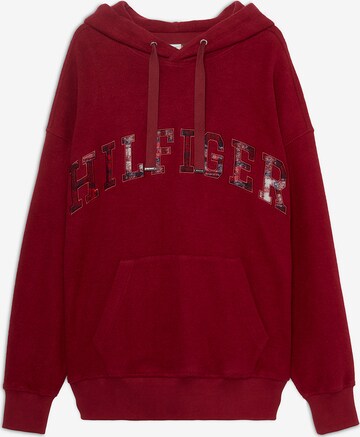 TOMMY HILFIGER Sweatshirt 'Tartan' in Rot: predná strana