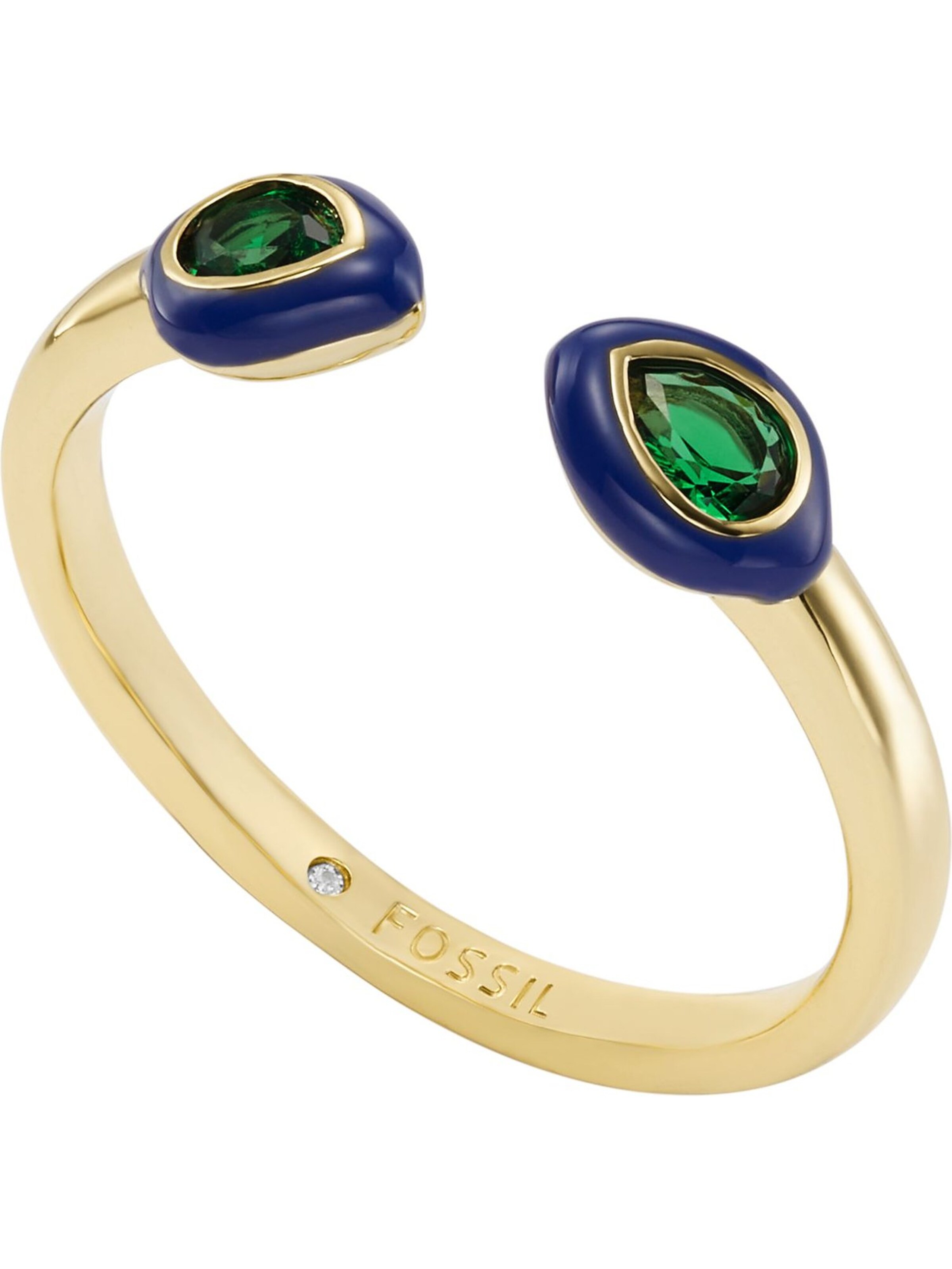 FOSSIL Ring in Gold: Vorderseite