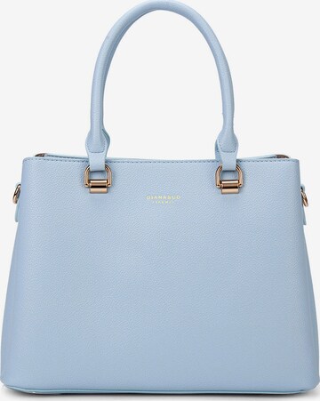 Borsa a mano 'Borsa a Mano Vegan Leather Diana & Co Firenze - Zip e Tracolla Rimovibile' di Diana&Co. in blu: frontale