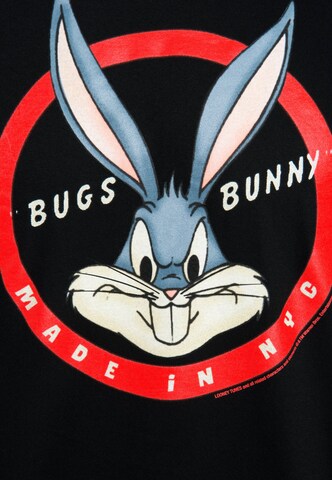 LOGOSHIRT Shirt 'Bugs Bunny' in Black