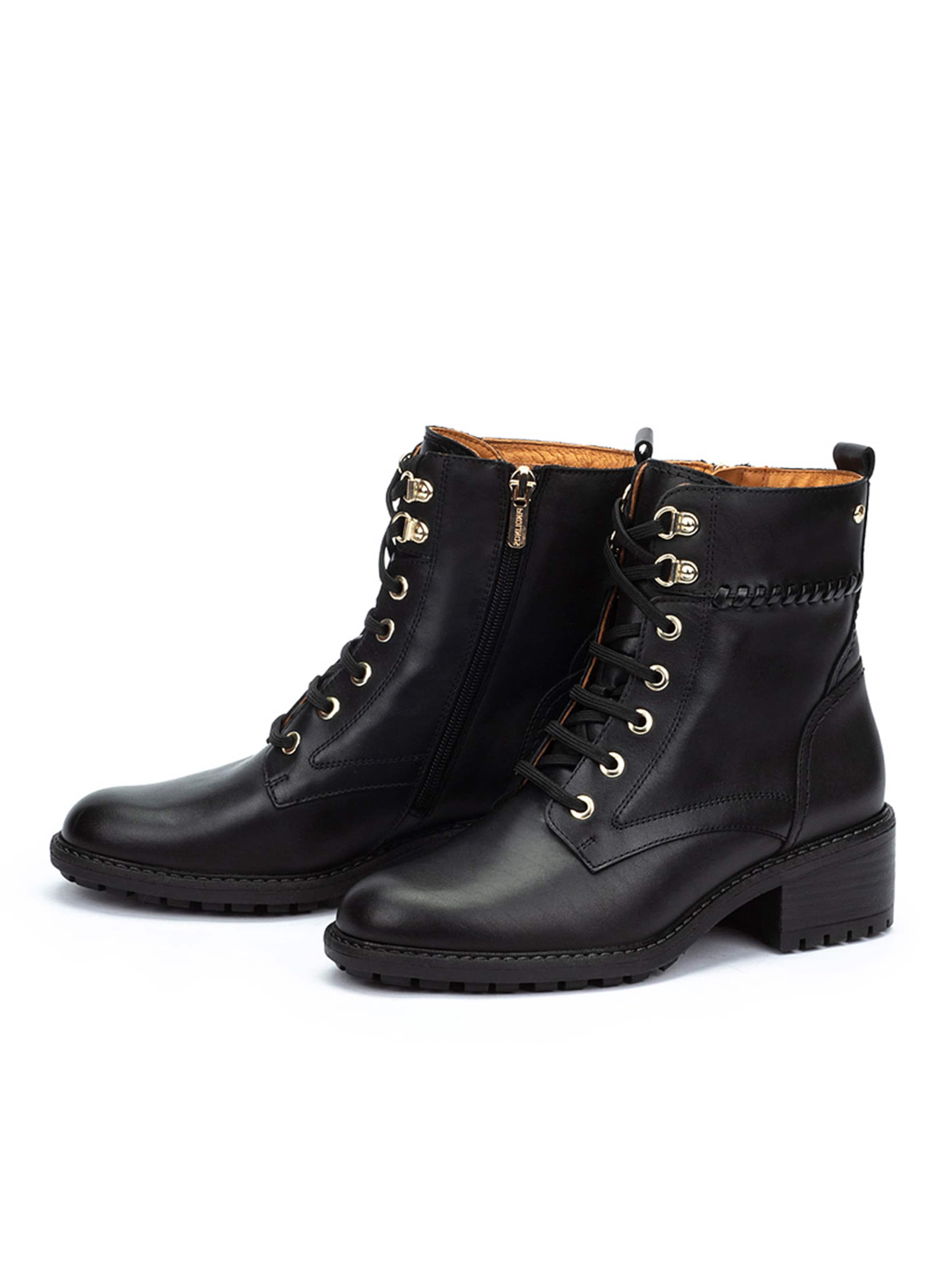 PIKOLINOS Gležnarji z vezalkami 'Medina' | črna barva