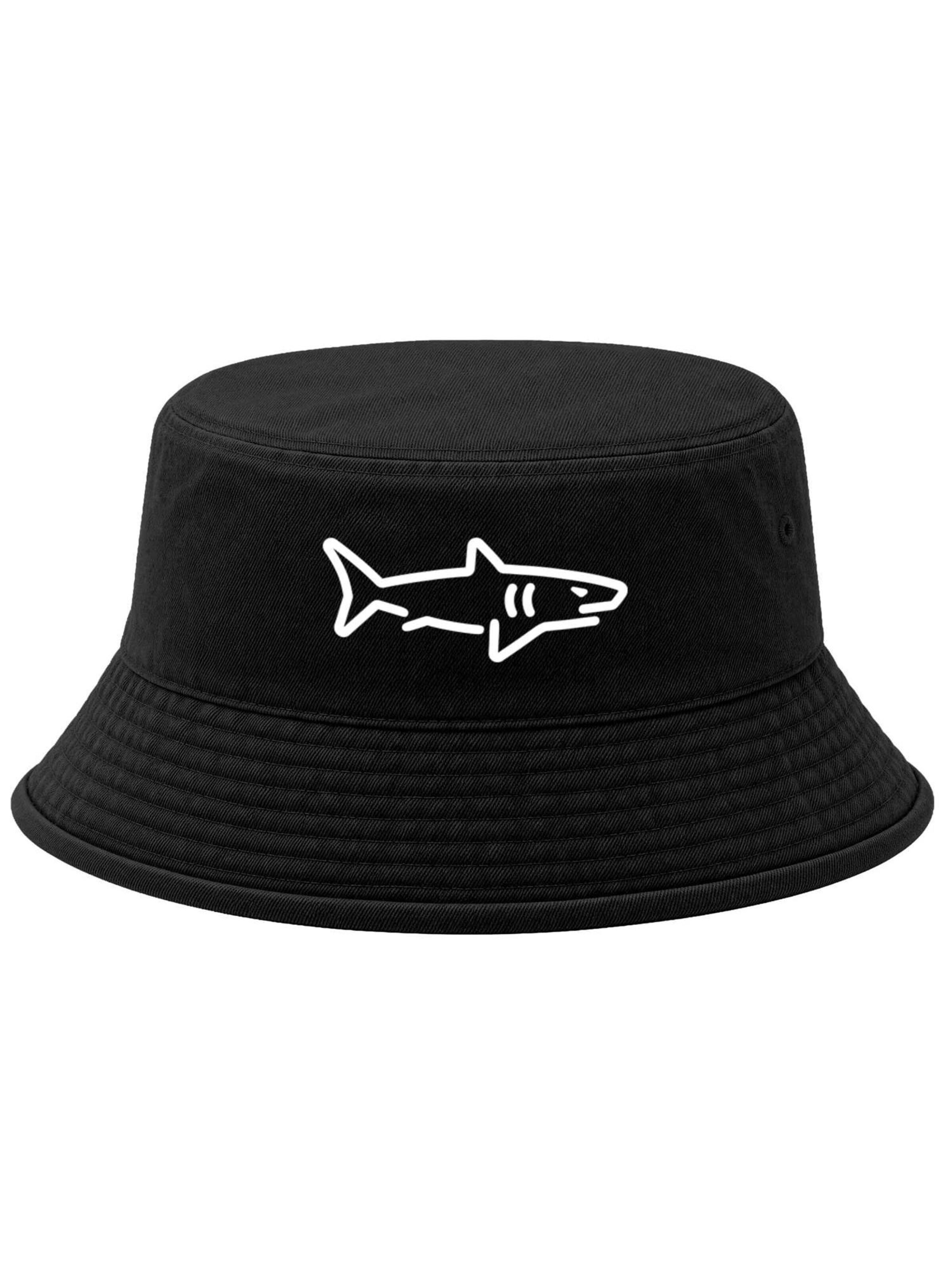 Neverless Hat 'Shark' in Black: front