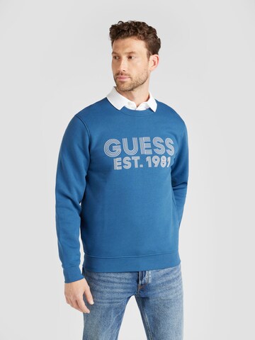 GUESS - Sudadera 'BEAU' en azul: frente