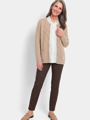 Goldner Gebreid vest in Beige