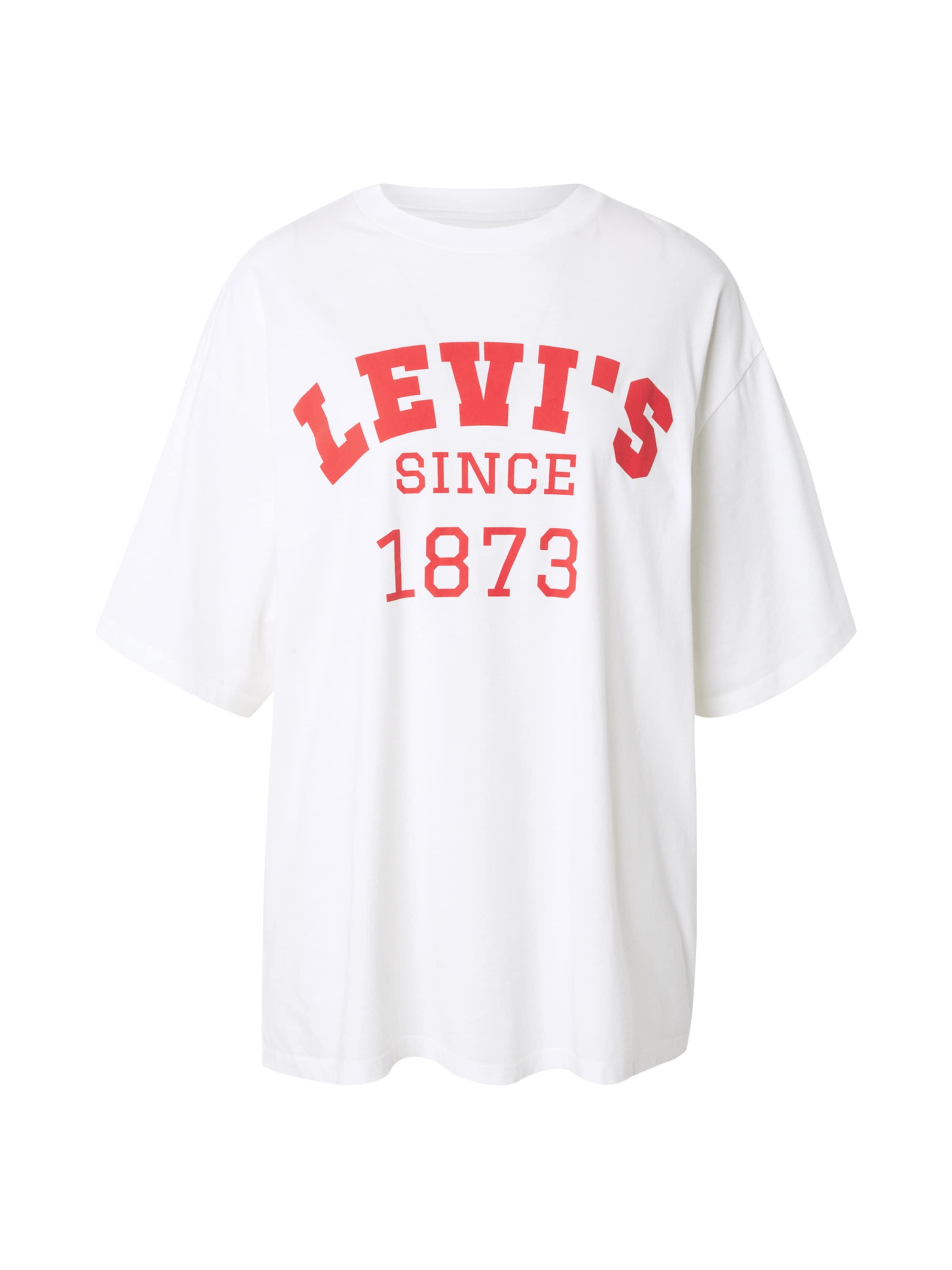 LEVI'S ® T-Shirt 'Graphic Short Stack Tee' in rot / weiß, Produktansicht