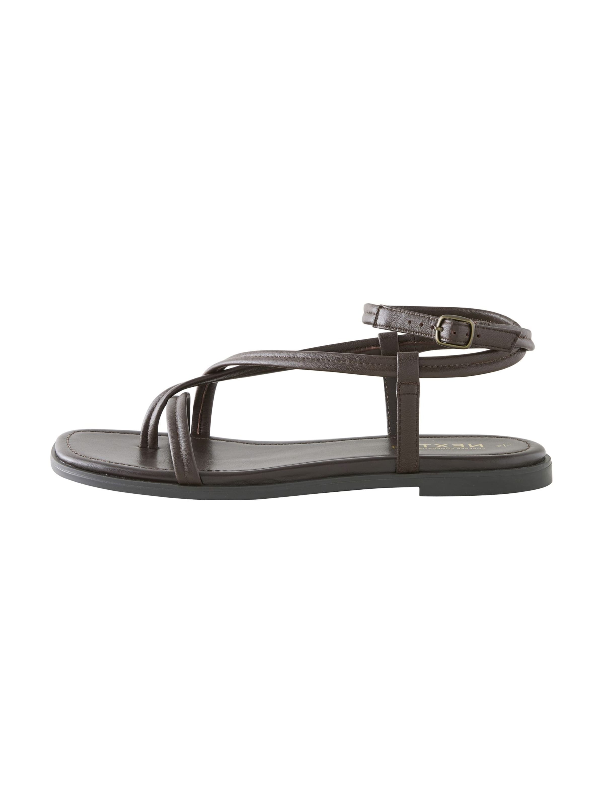 Next T-bar sandals 'Forever Comfort' in Brown: front