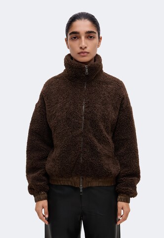 No. 1 Como - Chaqueta de entretiempo 'Taro' en marrón: frente