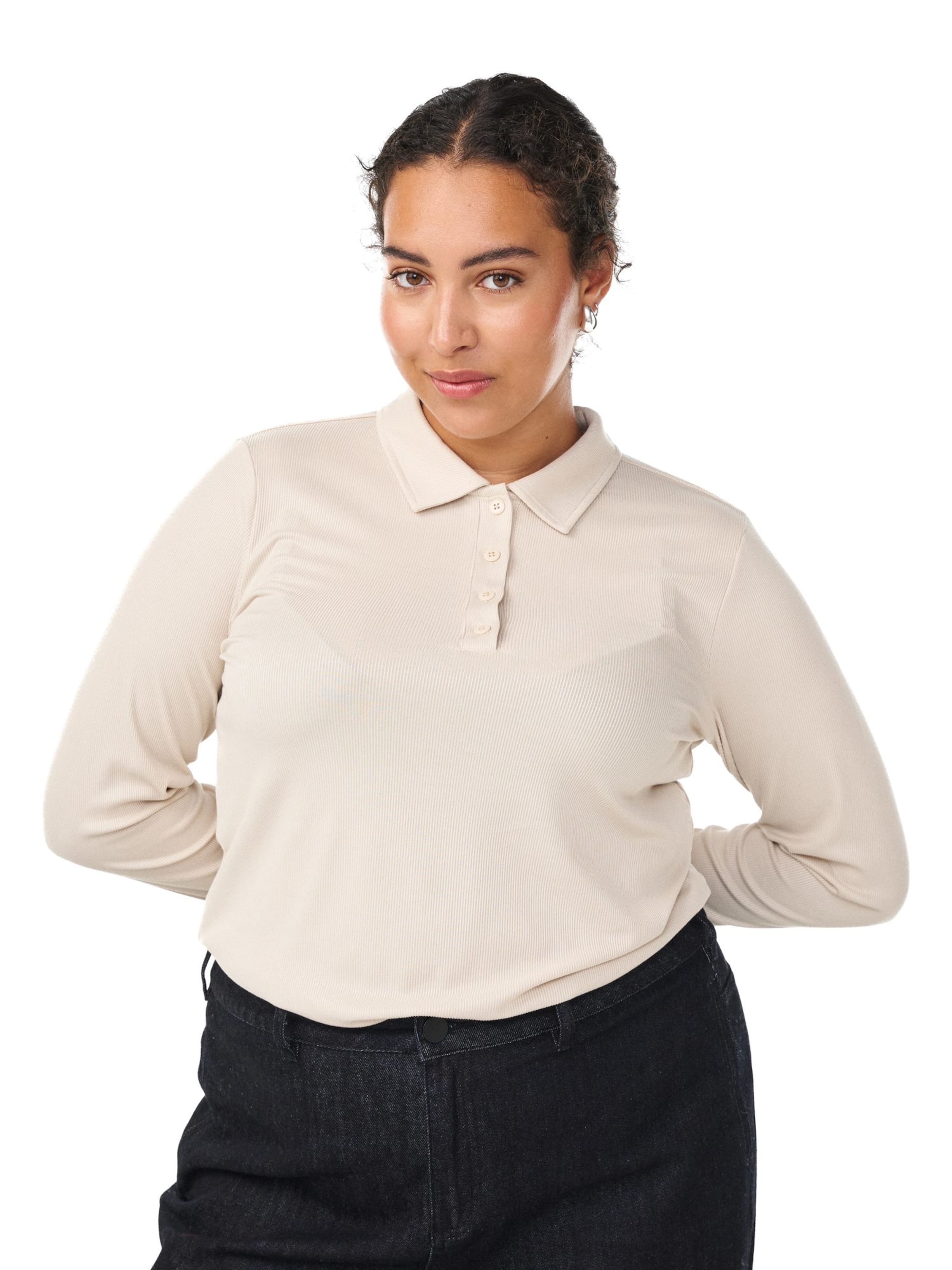 Zizzi Блуза 'MAJELICA' в бежово