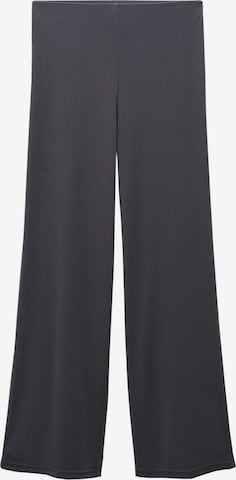 MANGO Wide leg Broek 'BELINDA' in Grijs: voorkant