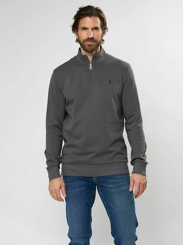 MCS Sweatshirt 'Clement' in Grijs: voorkant