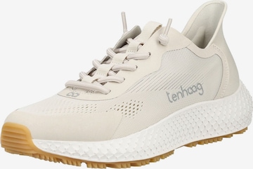 Sneaker bassa di Tenhaag in beige: frontale