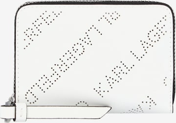 Karl Lagerfeld Wallet 'Punched' in White: front