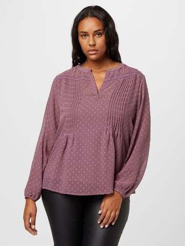 ABOUT YOU Curvy Blouse 'Agnes' in Purple: front