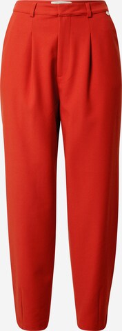 Rich & Royal Zúžený strih Plisované nohavice - Červená: predná strana