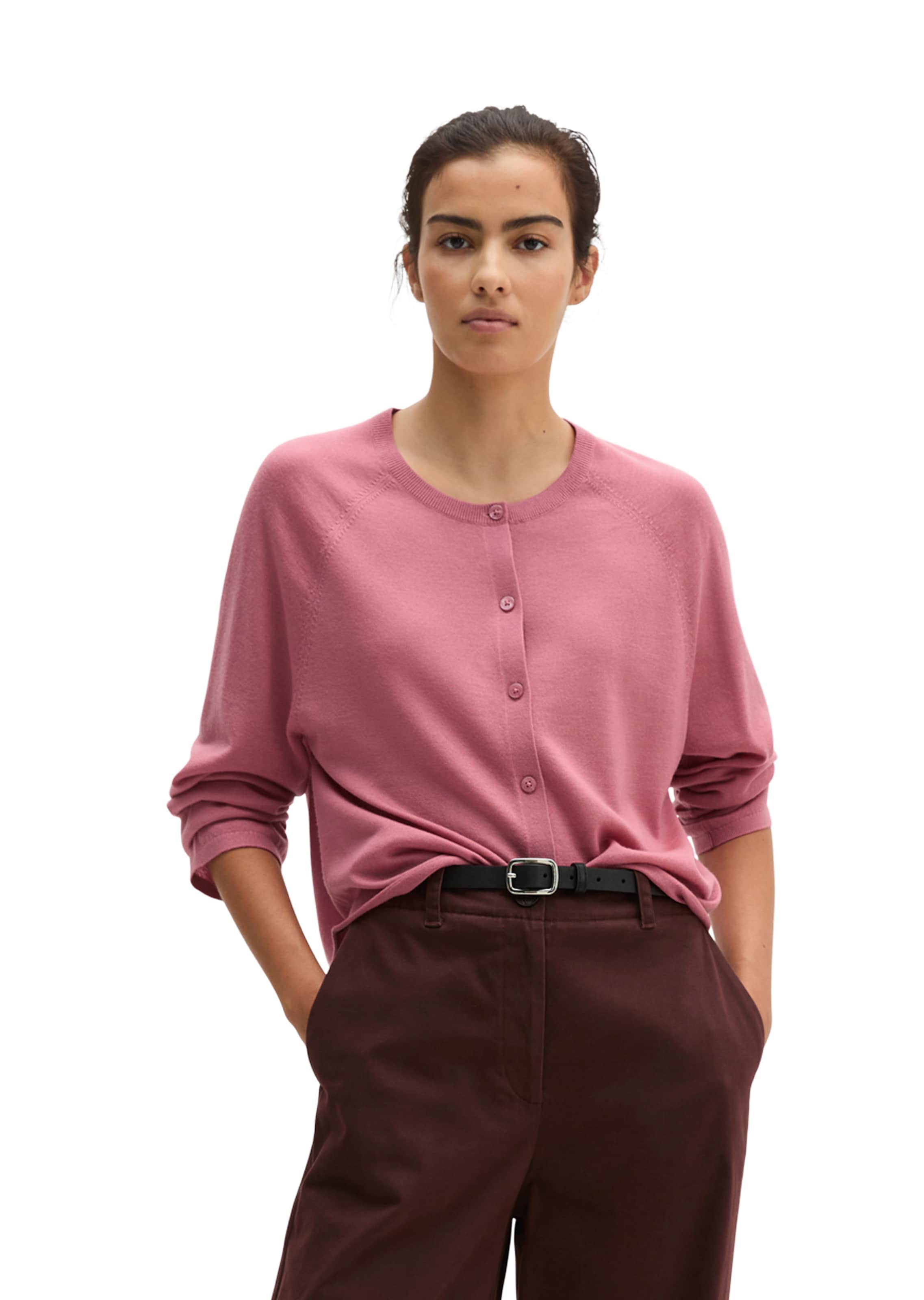 Marc O'Polo Knit cardigan in Pink: front