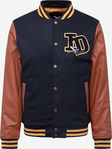 Iriedaily Winter Jacket 'Varsity' in Blue: front