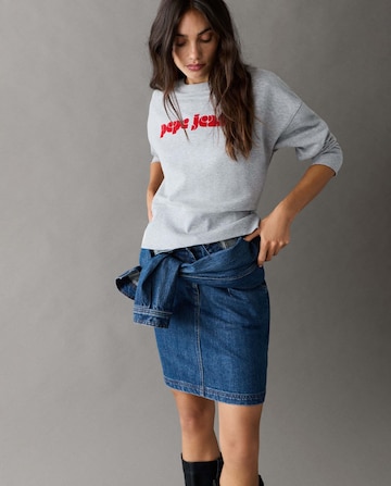 Pepe Jeans Sweatshirt in Grau: Vorderseite