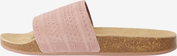 ADIDAS ORIGINALS Mules 'ADILETTE' in Pink: front