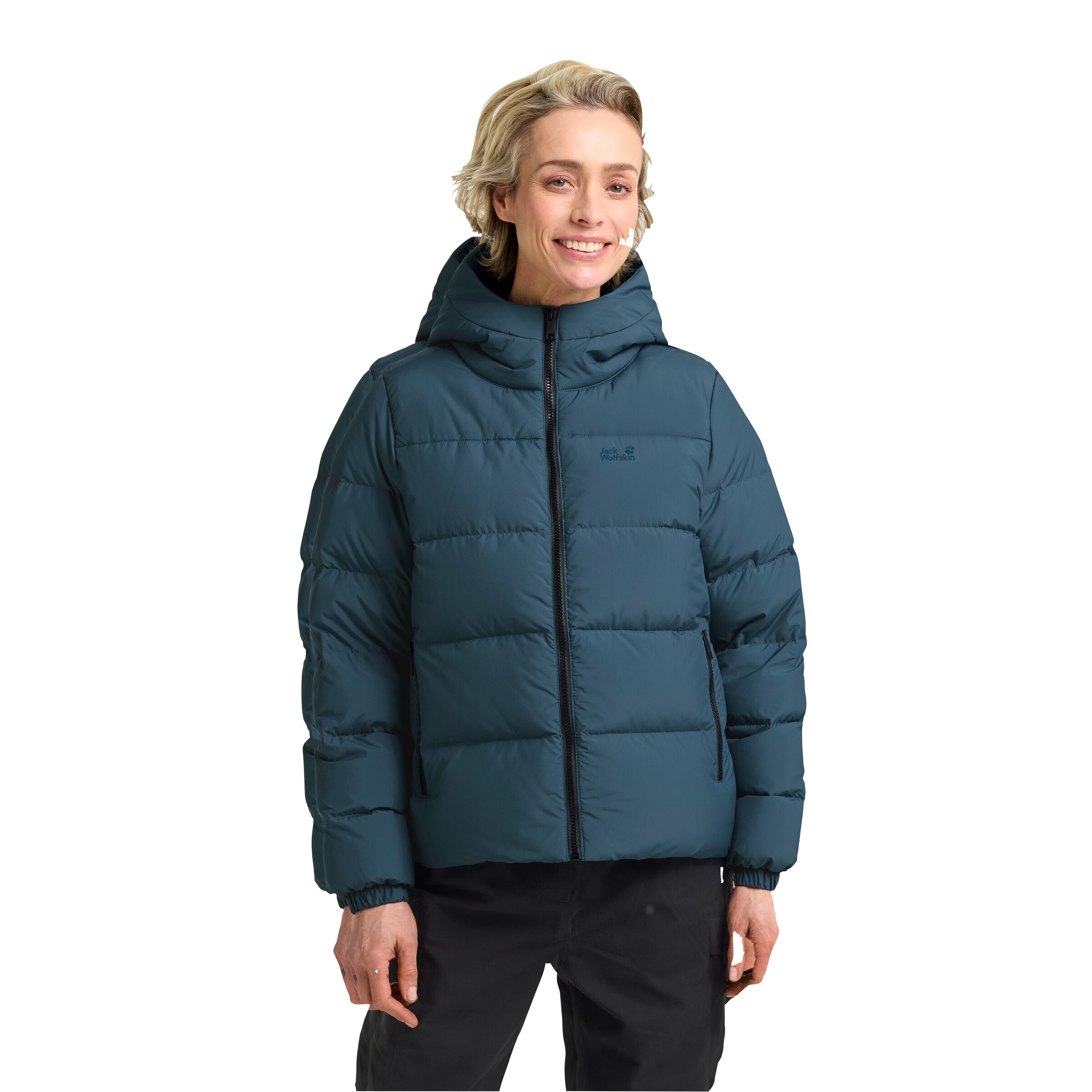 JACK WOLFSKIN Winter Jacket in Green: front