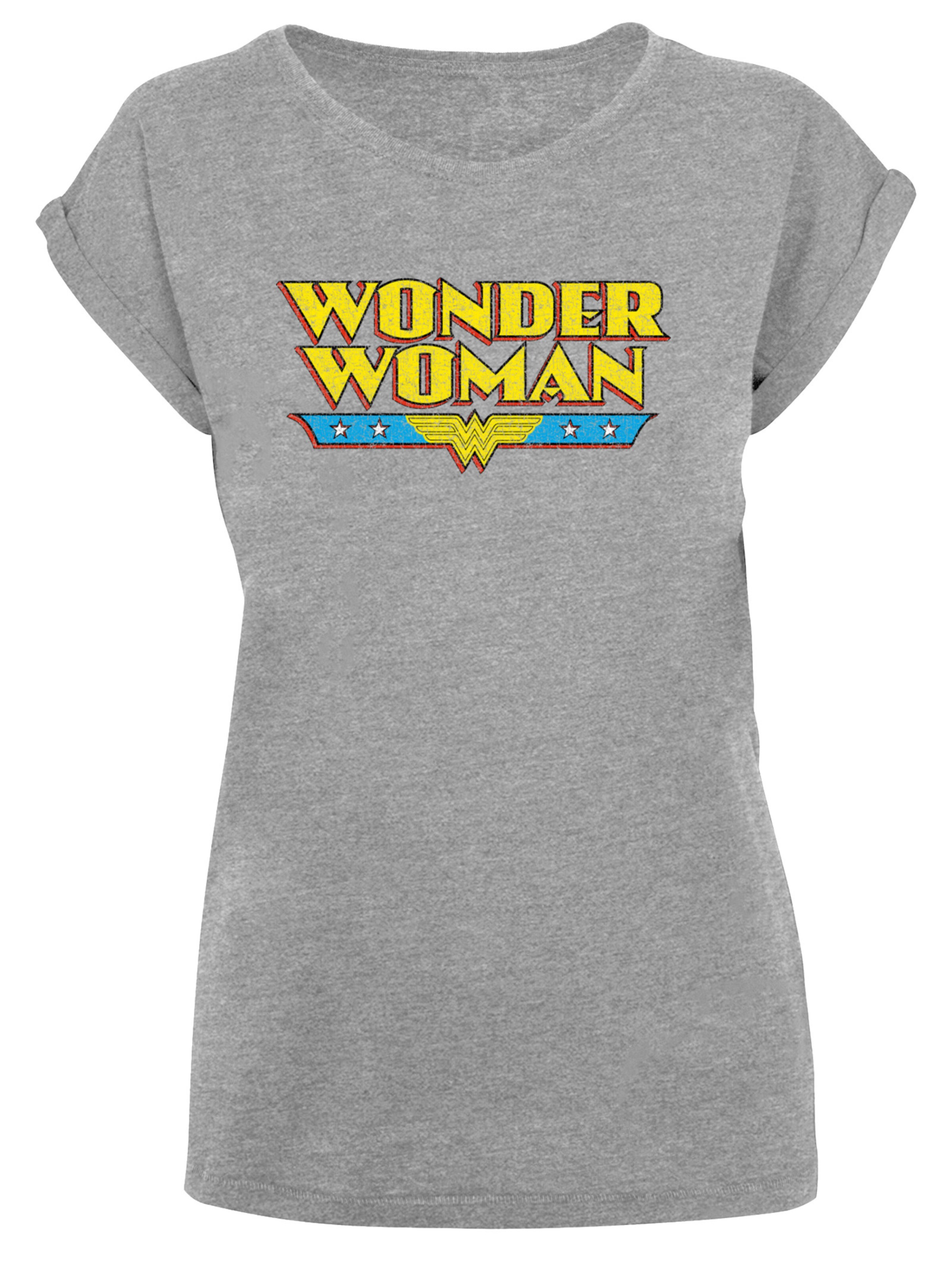 F4NT4STIC T-Shirt 'DC Comics Wonder Woman' in Grau: Vorderseite