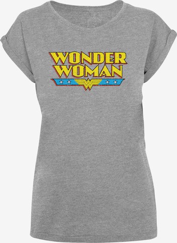 F4NT4STIC Shirt 'DC Comics Wonder Woman' in Grijs: voorkant