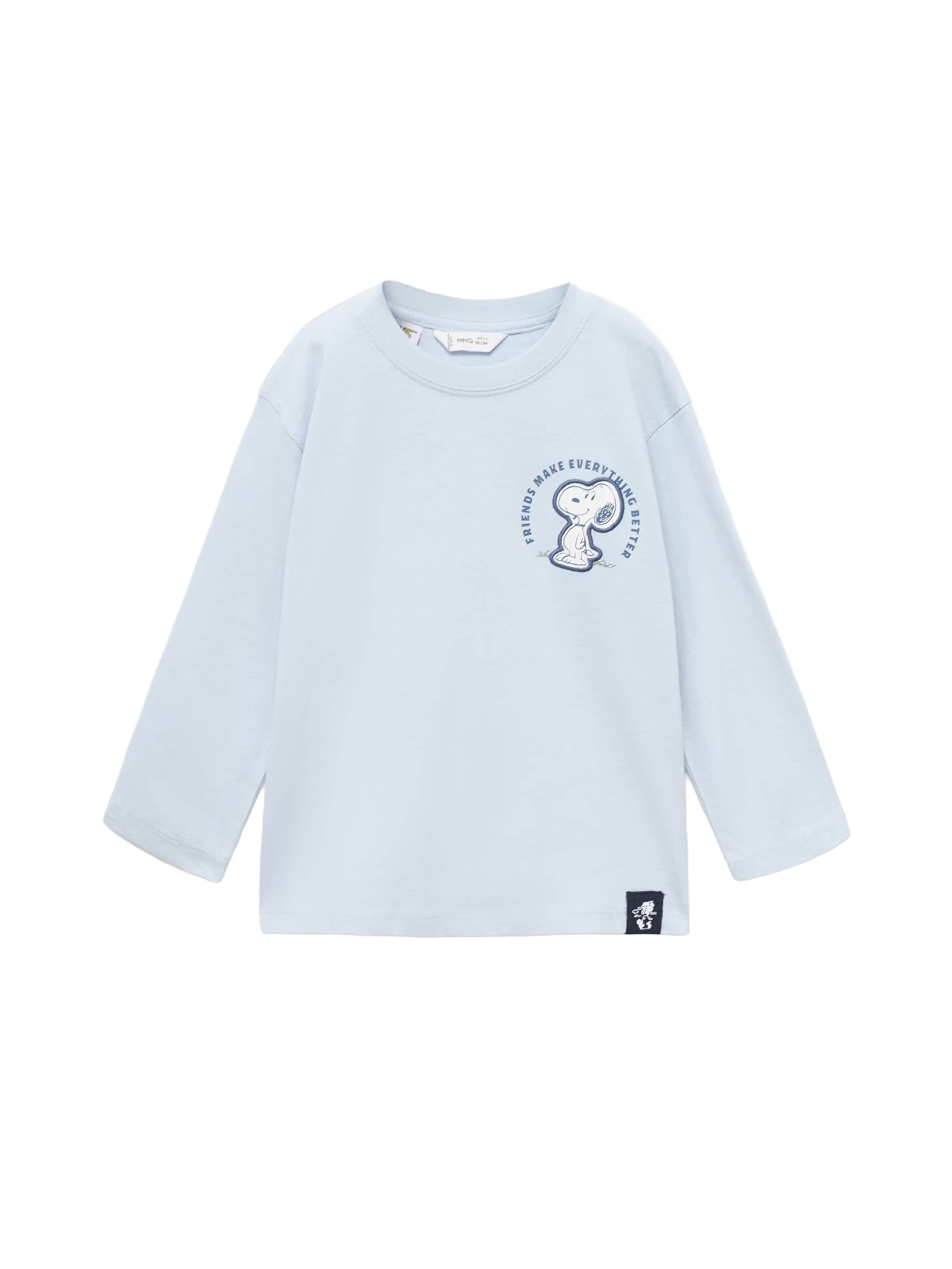 MANGO KIDS Тениска в синьо: отпред