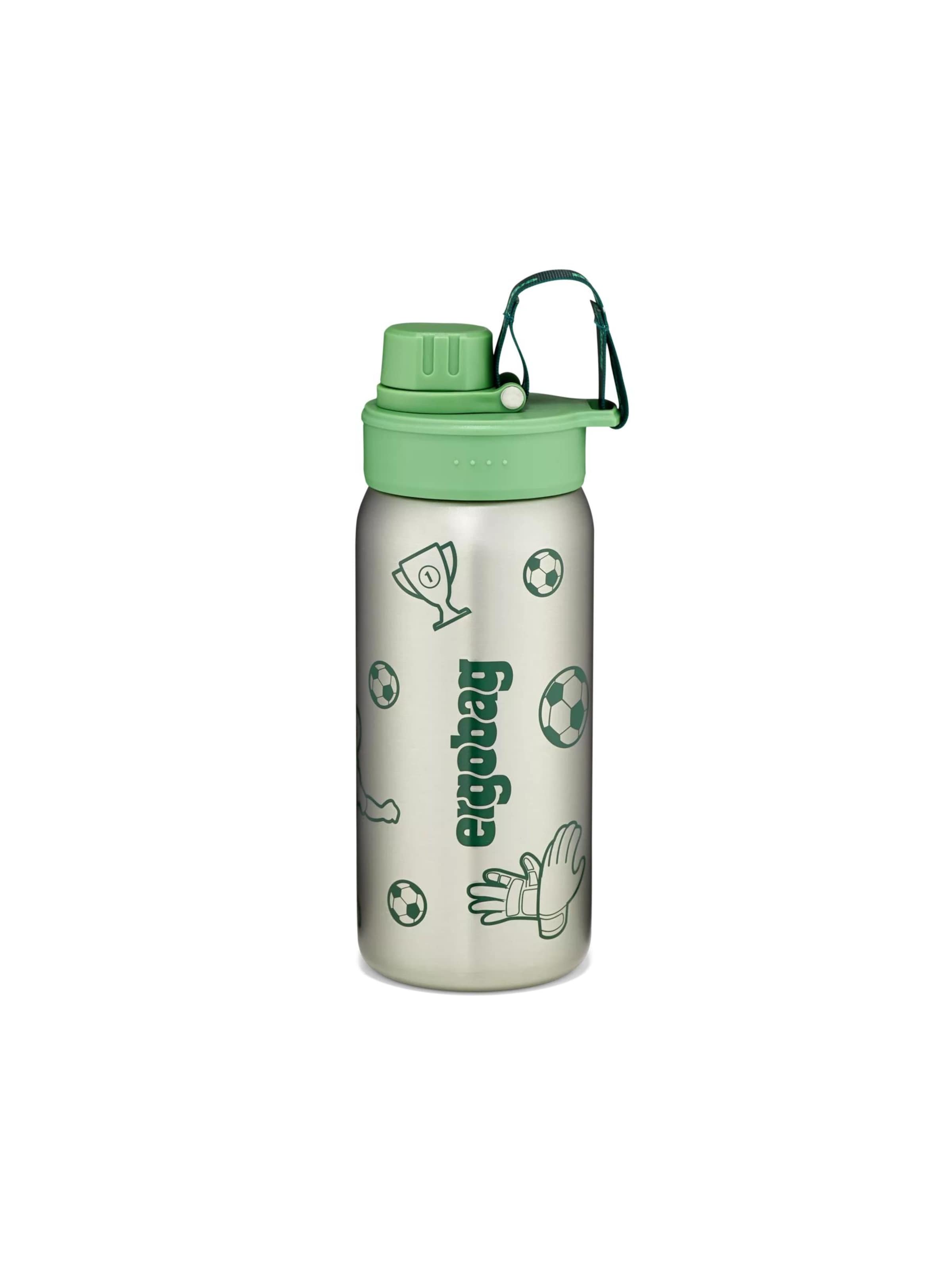 ergobag Drinking Bottle 'Trinkflasche Edelstahl Trinkflasche' in Green: front