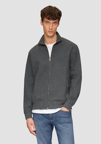 s.Oliver Sweatvest in Grijs: voorkant