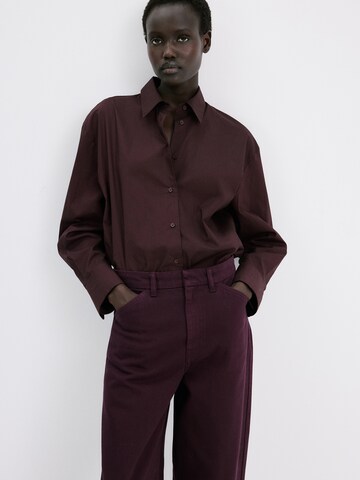 MANGO Baggy Jeans 'BLUES' in Red