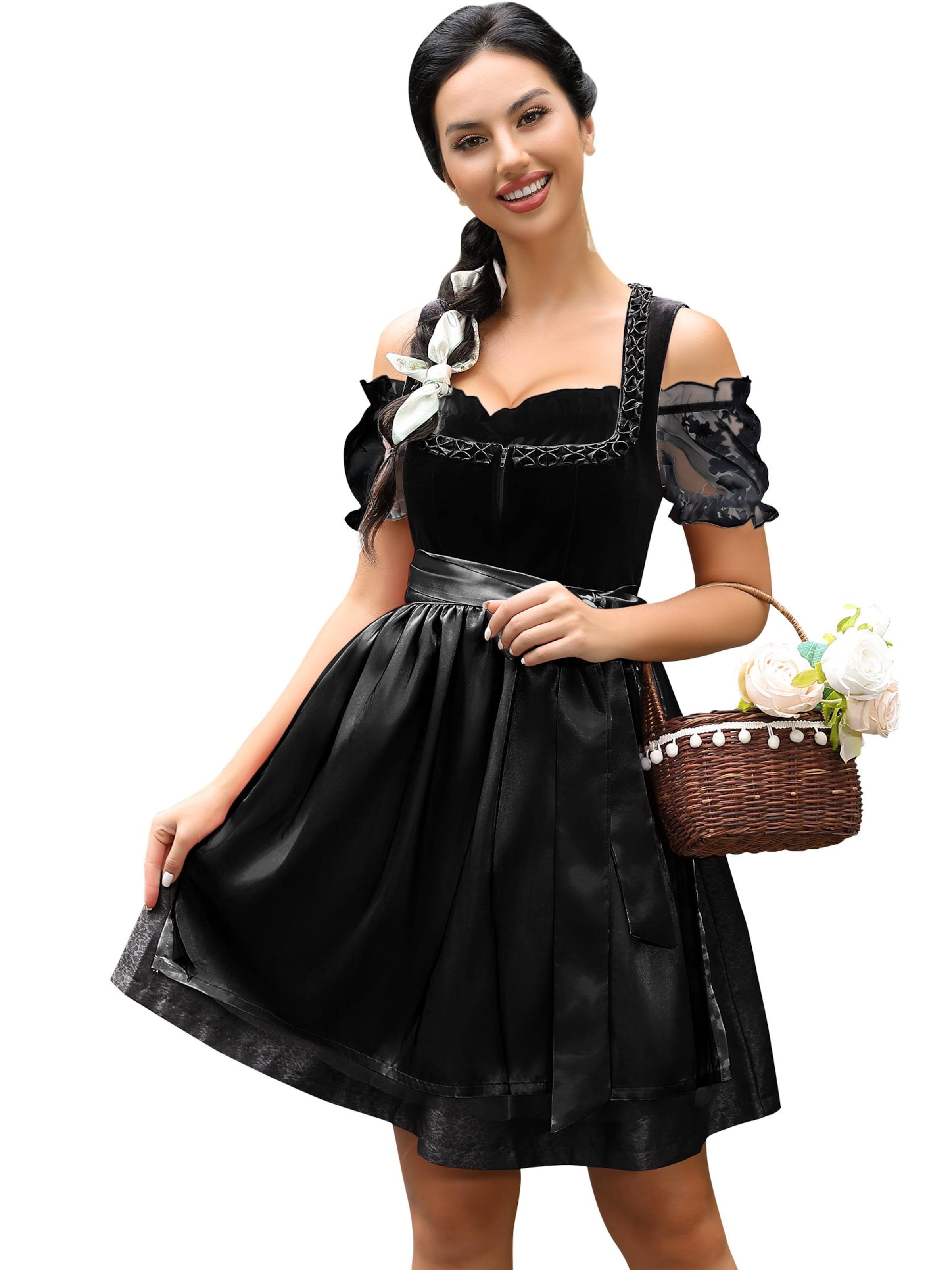 Yesfashion Dirndl in Black