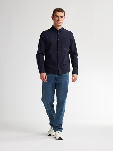 Coupe regular Chemise Petrol Industries en bleu