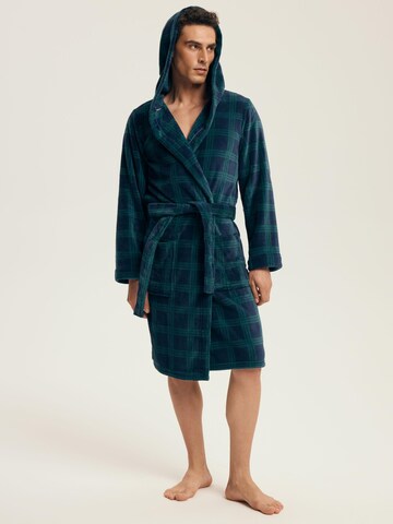 Henderson Bathrobe short 'Nickel' in Blue