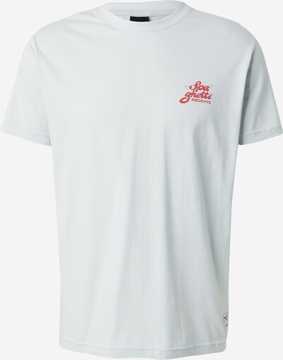 Iriedaily T-Shirt 'Spa Ghetti' in pastellblau / rot, Produktansicht