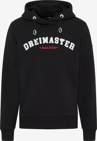 DreiMaster MaritimSweater majica 'Kilata' - crna boja: prednji dio