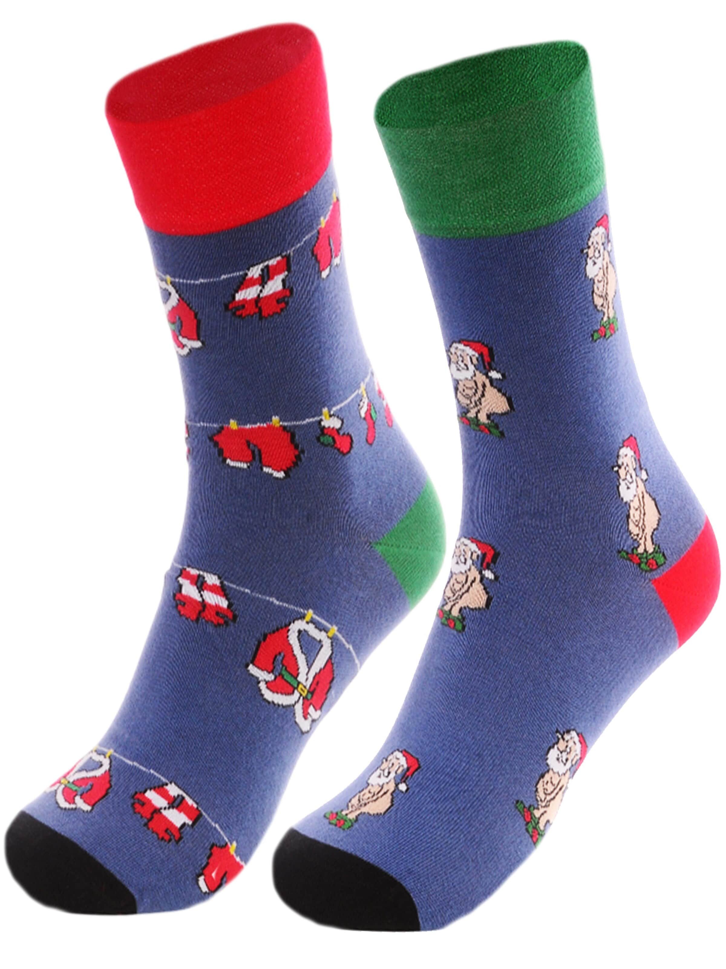 La Bortini Socks in Blue: front