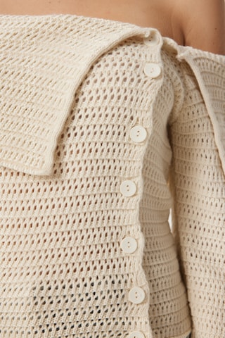 Happiness İstanbul Strickjacke in Beige
